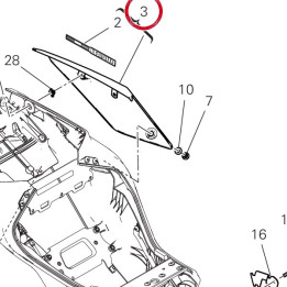 Panneau lateral gauche — réf. 482P6981AC | Ducati Store
