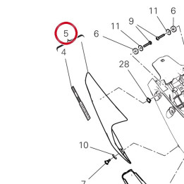 Couvercle cadre droit — réf. 482P6991AE | Ducati Store