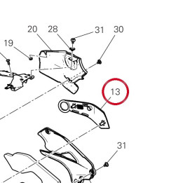 Pare-Chaleur cadre gauche — réf. 4601L191A | Ducati Store