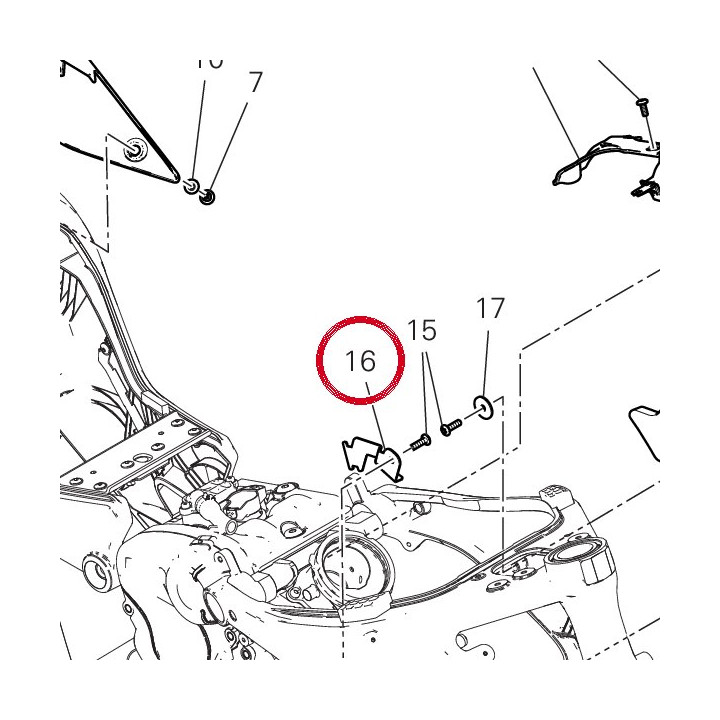 Equerre 8301L211BA — réf. 8301L211BA | Ducati Store