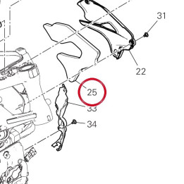 Panneau insonorisant — réf. 48612701B | Ducati Store