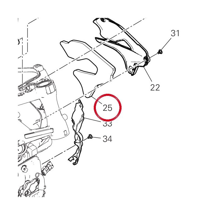 Panneau insonorisant — réf. 48612701B | Ducati Store