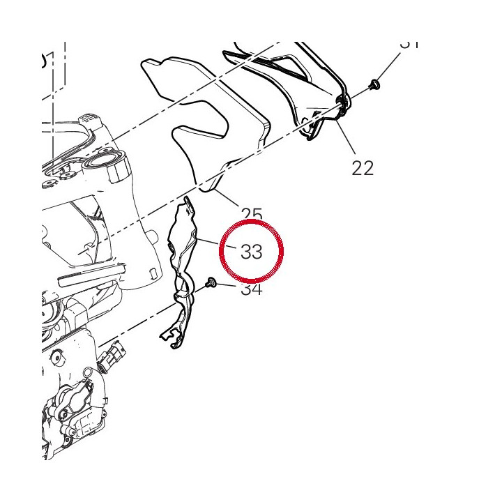 Couvercle câblage — réf. 75811841A | Ducati Store