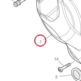 Couvercle embrayage — réf. 24321712B5 | Ducati Store