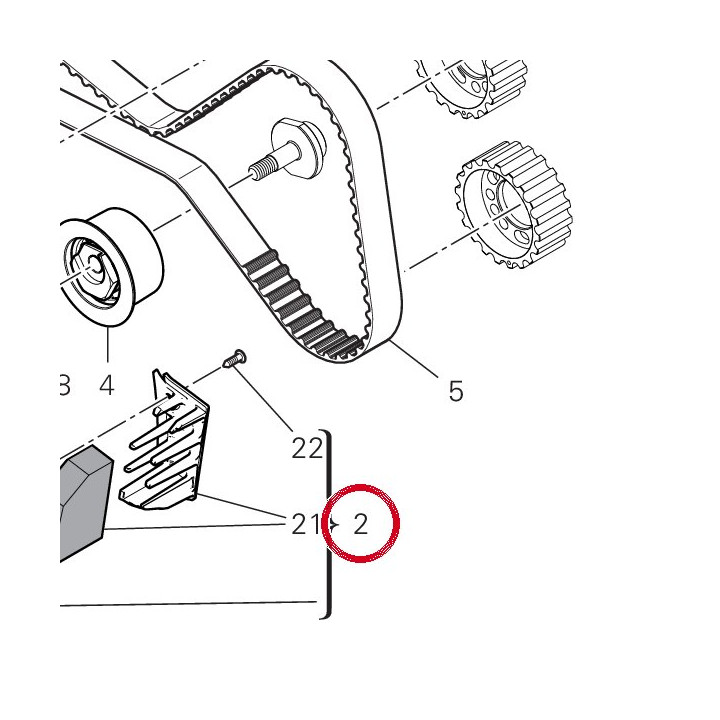 Couvercle ext. courroie — réf. 24521852B | Ducati Store