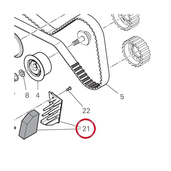 Support filtre 24521071A — réf. 24521071A | Ducati Store