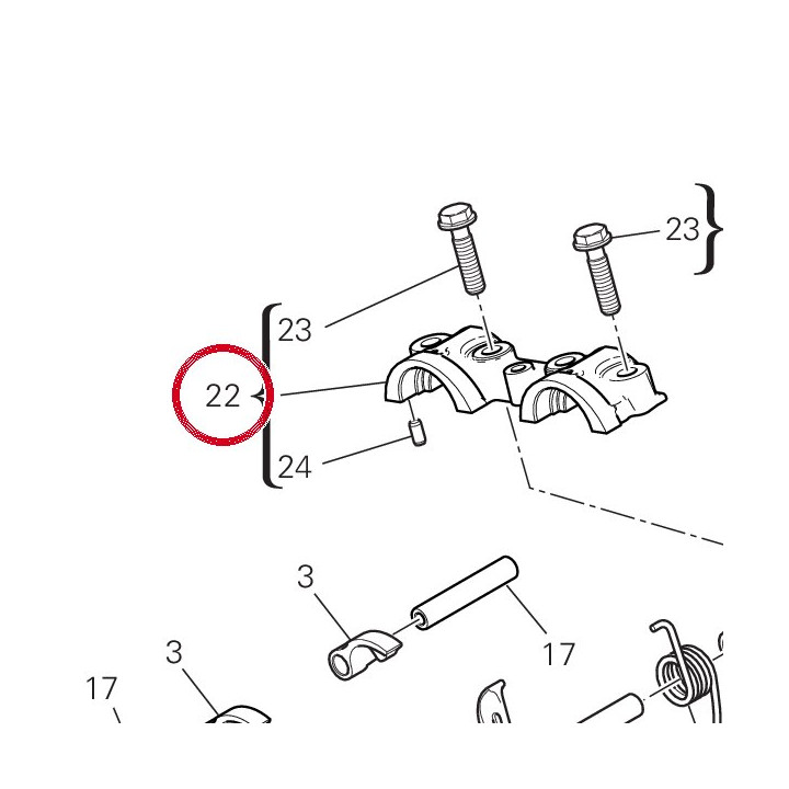 Culasse verticale complète — réf. 30125861BA | Ducati Store