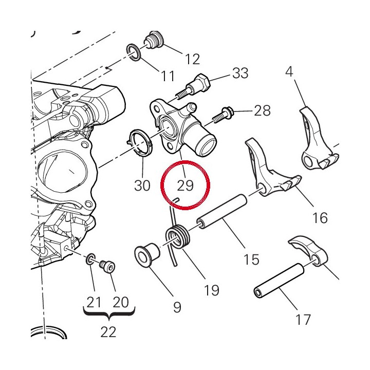 Raccord tuyau eau vertical — réf. 81413261B | Ducati Store