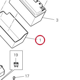 Support batterie 86613111A — réf. 86613111A | Ducati Store