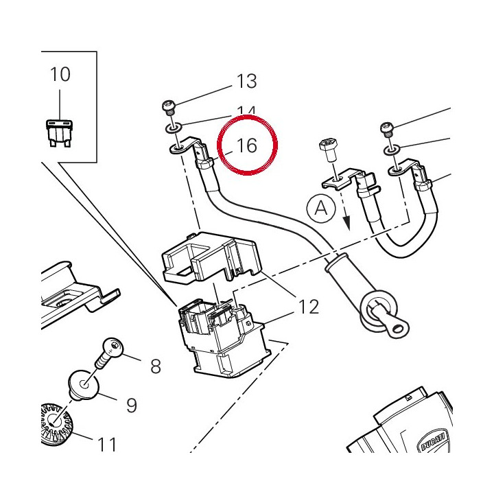 Câble telerupteur — réf. 51411081C | Ducati Store