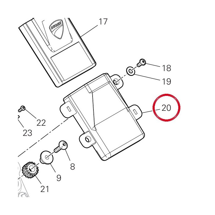Support 86613122A — réf. 86613122A | Ducati Store