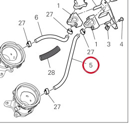 Tuyau sonde pression — réf. 59018872A | Ducati Store