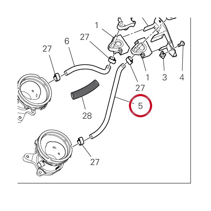 Tuyau sonde pression — réf. 59018872A | Ducati Store