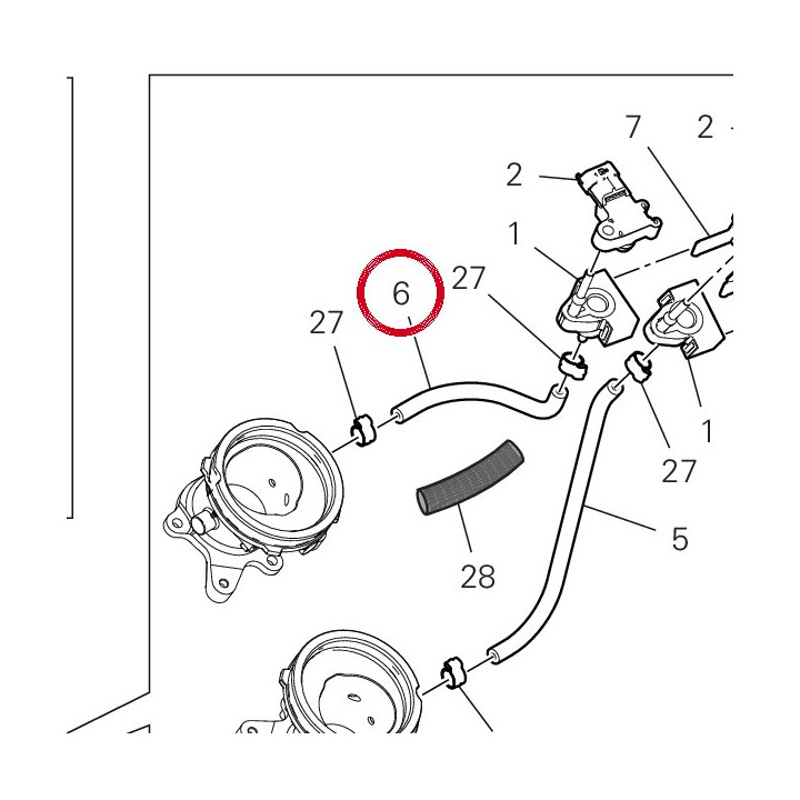 Tuyau sonde pression — réf. 93511771A | Ducati Store