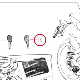 Clé sans transpondeur — réf. 59840551A | Ducati Store