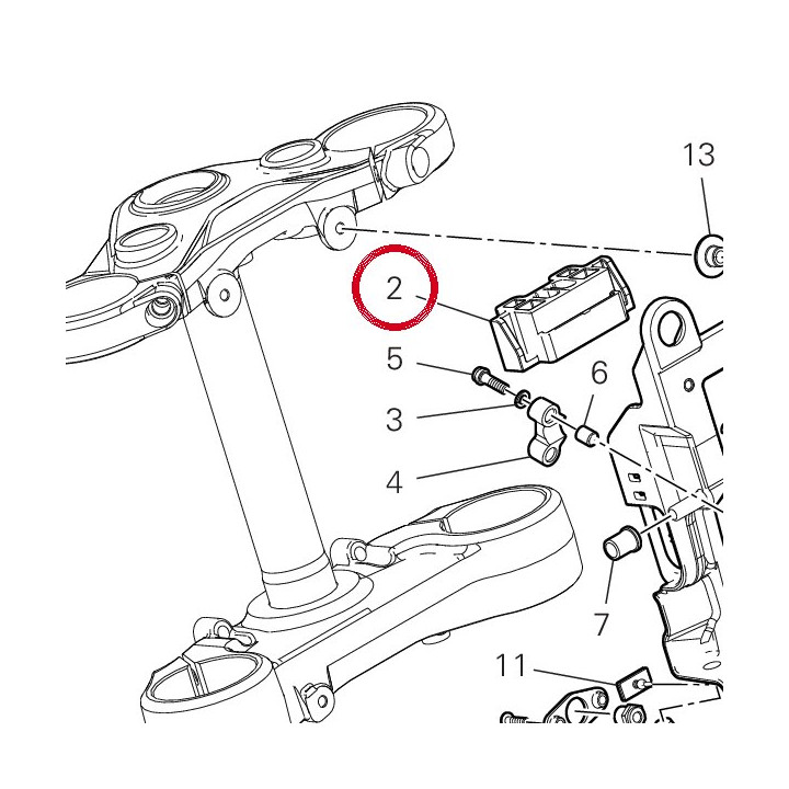 Support connecteur 86613101B — réf. 86613101B | Ducati Store