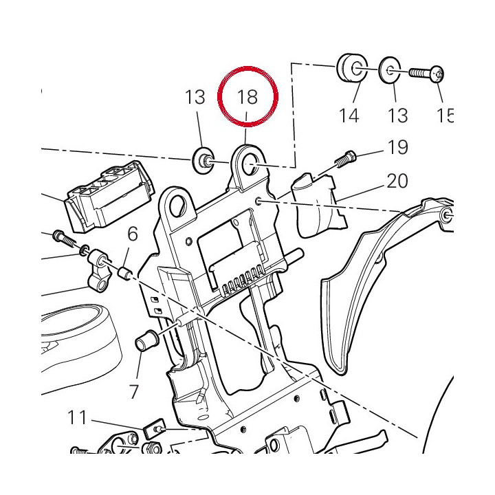 Sous-Cadre avant 8291M941B — réf. 8291M941B | Ducati Store