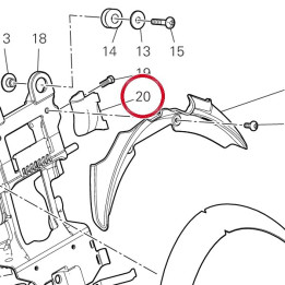 Guide câble 8301L061C — réf. 8301L061C | Ducati Store
