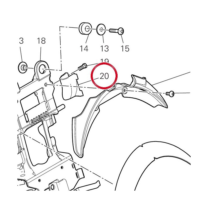Guide câble 8301L061C — réf. 8301L061C | Ducati Store