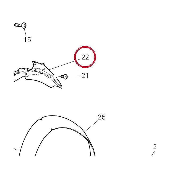 Encadrement phare supérieur — réf. 24717182A | Ducati Store