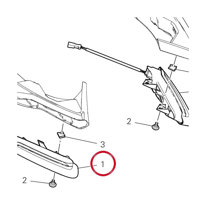 Clignotant avant droit — réf. 53010484A | Ducati Store