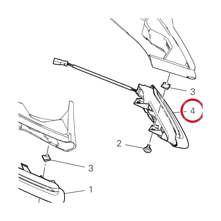 Clignotant avant gauche — réf. 53010474A | Ducati Store