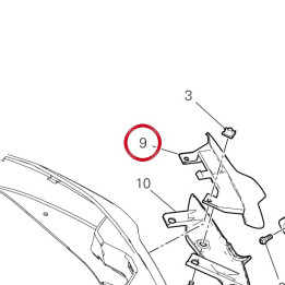 Support supérieur gauche — réf. 8291N181A | Ducati Store