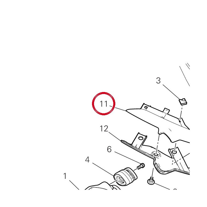 Support supérieur droit — réf. 8291N201A | Ducati Store