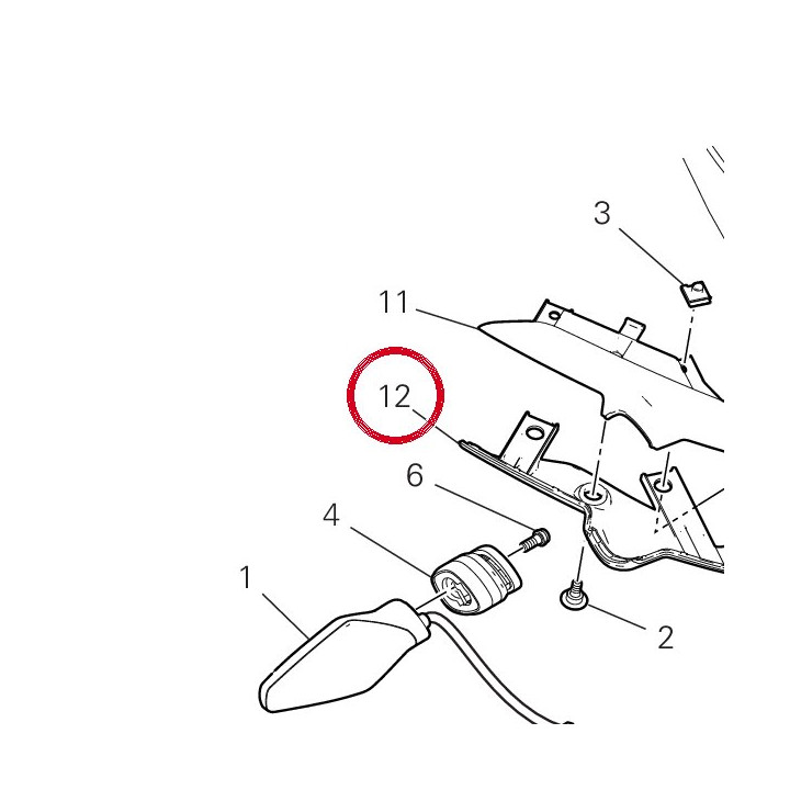 Support inférieure droit — réf. 8291N211A | Ducati Store
