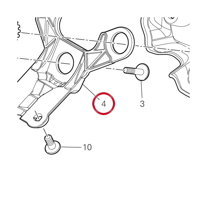 Support 8291N061A — réf. 8291N061A | Ducati Store