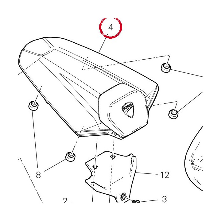 Cache 24727071AC — réf. 24727071AC | Ducati Store