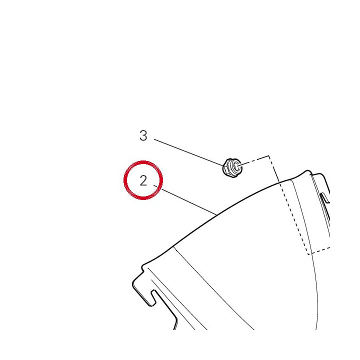 Plexi 48114321A — réf. 48114321A | Ducati Store