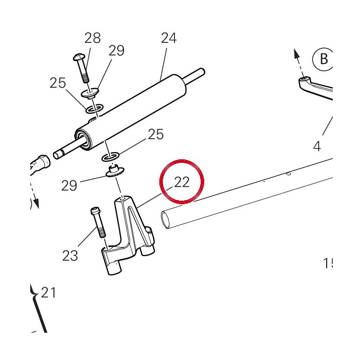 Bride amortisseur — réf. 8301N371AA | Ducati Store