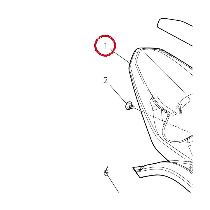 Garde-Boue arrière 56511431A — réf. 56511431A | Ducati Store