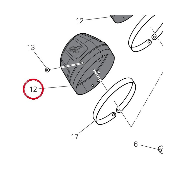 Culot silencieux carbone — réf. 4601P091AA | Ducati Store