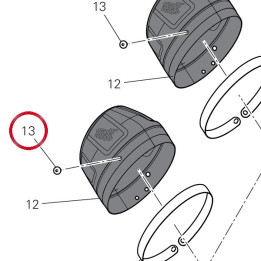 Vis cote alternateur — réf. 97613111A | Ducati Store
