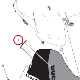 Assieme coperchio droit — réf. 480PC262AD | Ducati Store