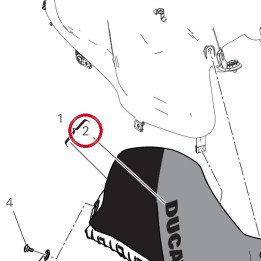 Decalcomanie droite — réf. 4381F211A | Ducati Store