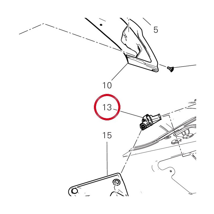 Étrier de jonction — réf. 8291N242A | Ducati Store