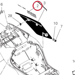 Decalcomanie droite Monster — réf. 4381F281A | Ducati Store