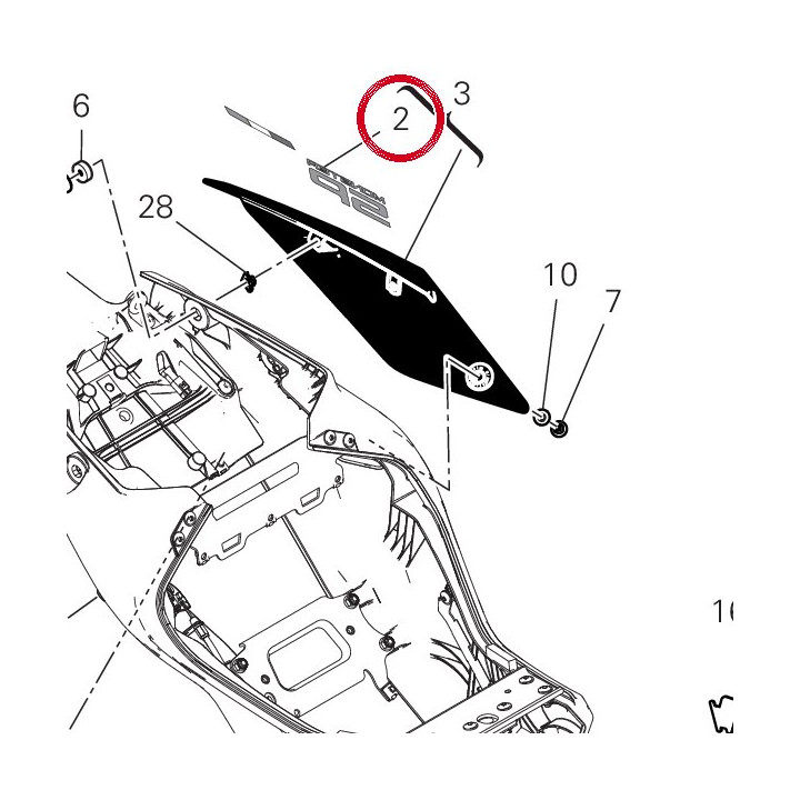 Decalcomanie droite Monster — réf. 4381F281A | Ducati Store