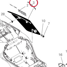 Panneau lateral gauche — réf. 48216981AD | Ducati Store