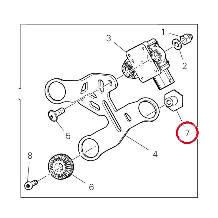 Entretoise 71012271BA — réf. 71012271BA | Ducati Store
