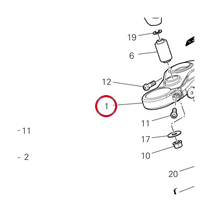 Tête de direction — réf. 34112141AA | Ducati Store