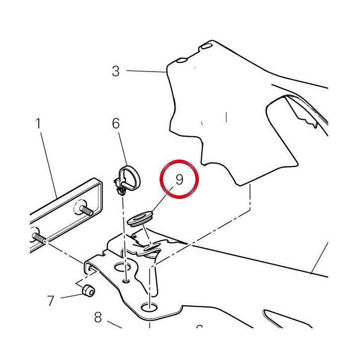Caoutchouc 76412151A — réf. 76412151A | Ducati Store