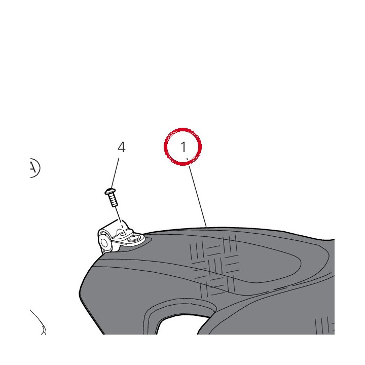 Garde-Boue av. (carbone) — réf. 564P1461AK | Ducati Store