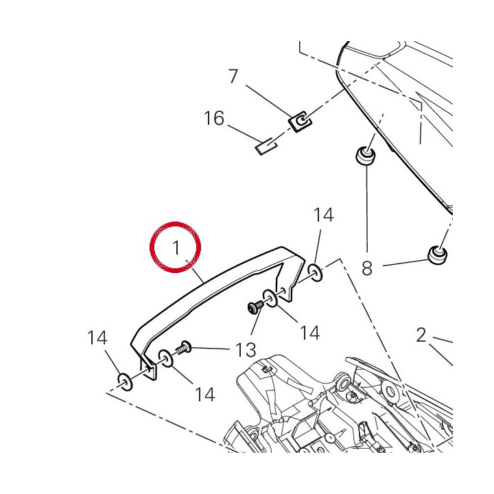 Courroie selle 59516821BE — réf. 59516821BE | Ducati Store