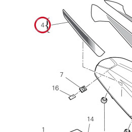 Assieme cover monoposto — réf. 24727071AG | Ducati Store
