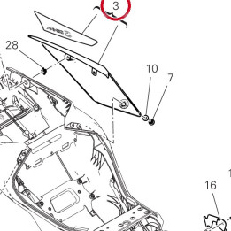 Panneau lateral gauche — réf. 48216981AG | Ducati Store