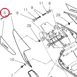 Panneau lateral droit — réf. 48216991AG | Ducati Store